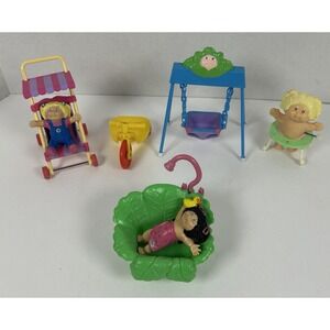 Vintage 1984 Cabbage Patch Kids PVC Figurine Playset Lot Baby Toys 80s